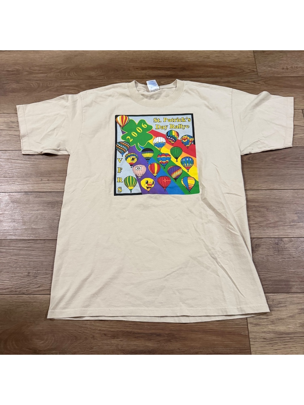 Vtg 2006 St Patricks Day Balloon Rallye T Shirt Mens L Y2K